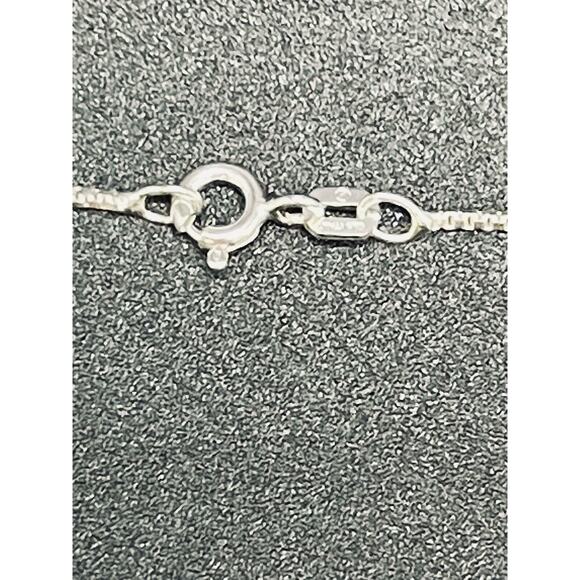 20” Sterling Silver Flower Pendant Necklace 925 I3 - Picture 4 of 9